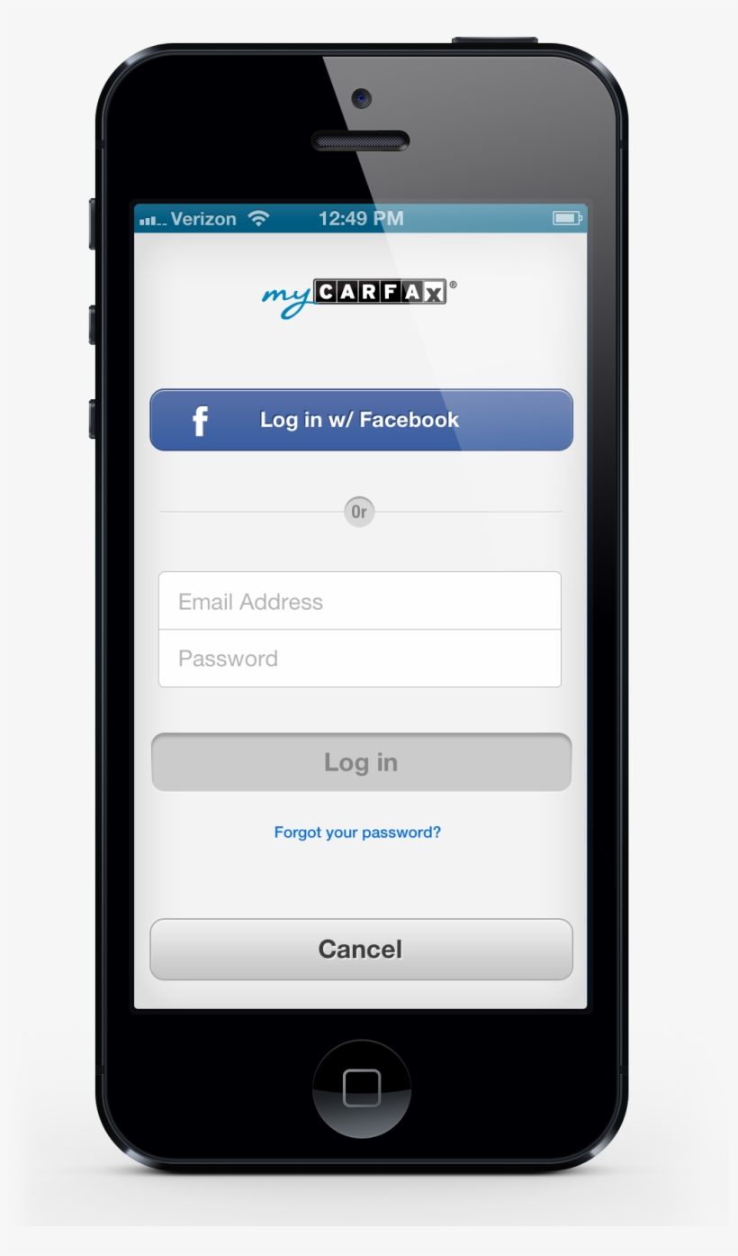 User Experience And User Interface Design For Carfax's - Iphone With Instagram Screen, transparent png download