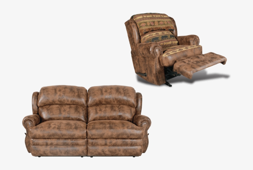 512 Reclining Love Chair - Recliner, transparent png download