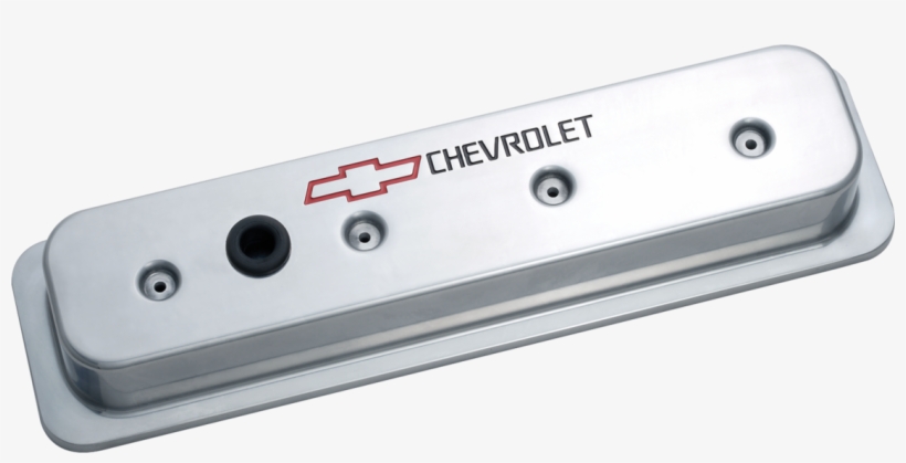 Engine Valve Covers Center Bolt Style Die Cast Polish - Chevrolet, transparent png download