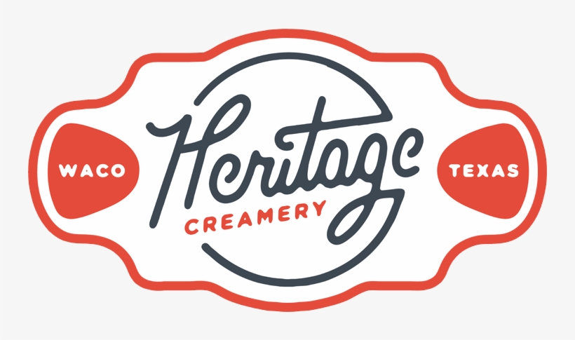 Local, Hand-crafted Ice Cream Shop Located In Waco, - Heritage Creamery Logo, transparent png download