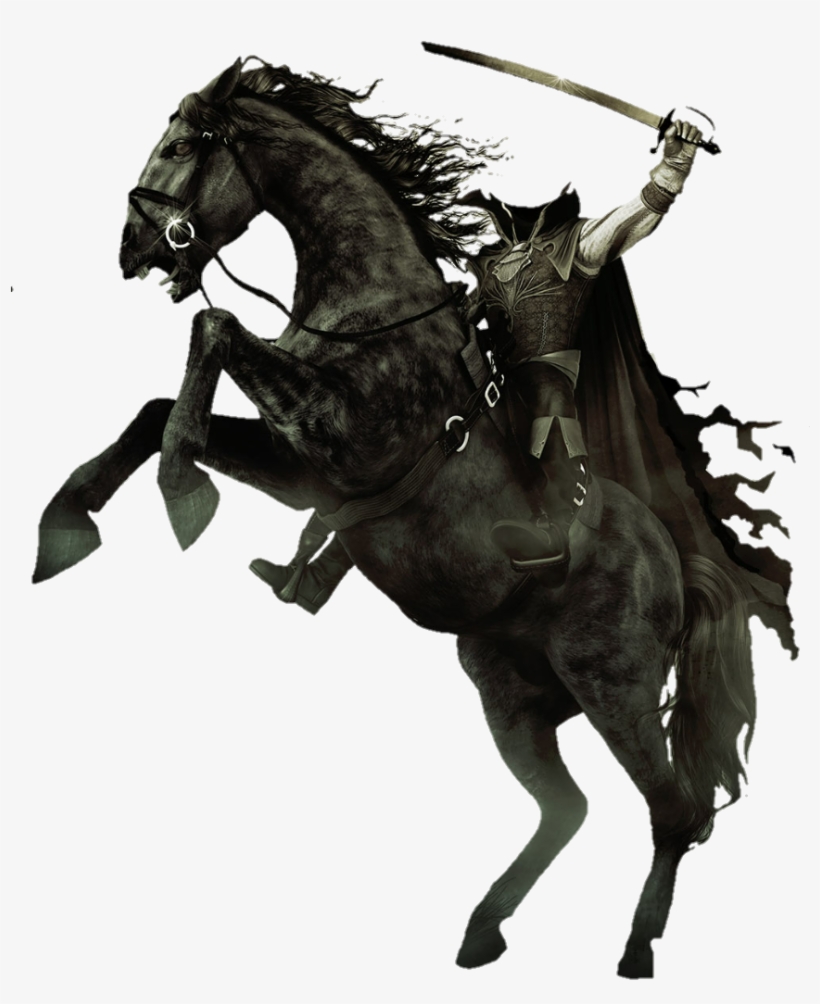 Headlessman Headlesshorseman Halloween Horse Sleepyholl - Headless Horse Man, transparent png download
