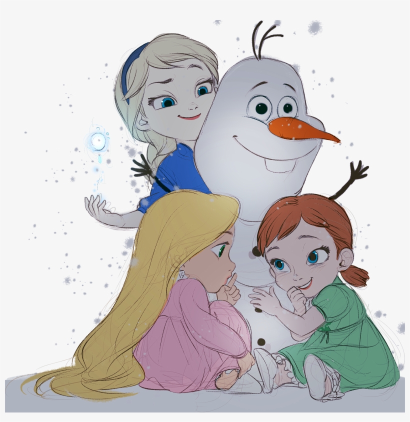 Resized To 55% Of Original - Эльза И Анна Арты, transparent png download