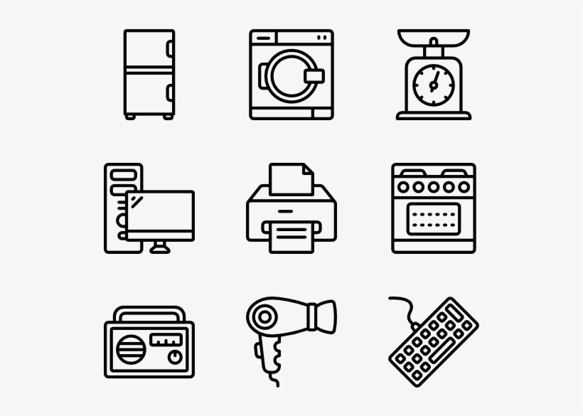 Household Appliances - Icon Resume Png, transparent png download