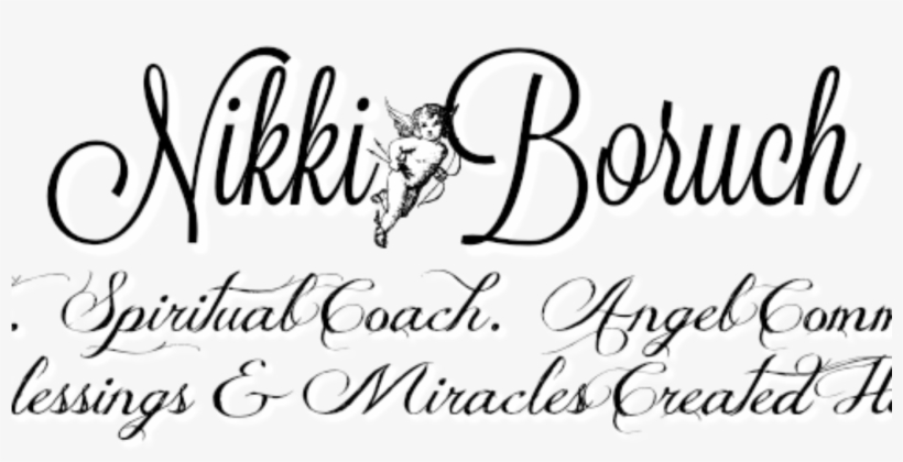 Nikki Boruch Angel Readings Spirit Guides Intuitive - Calligraphy, transparent png download