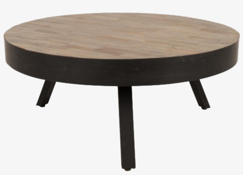 Productimage0 - Ronde Salontafel Metaal Hout, transparent png download