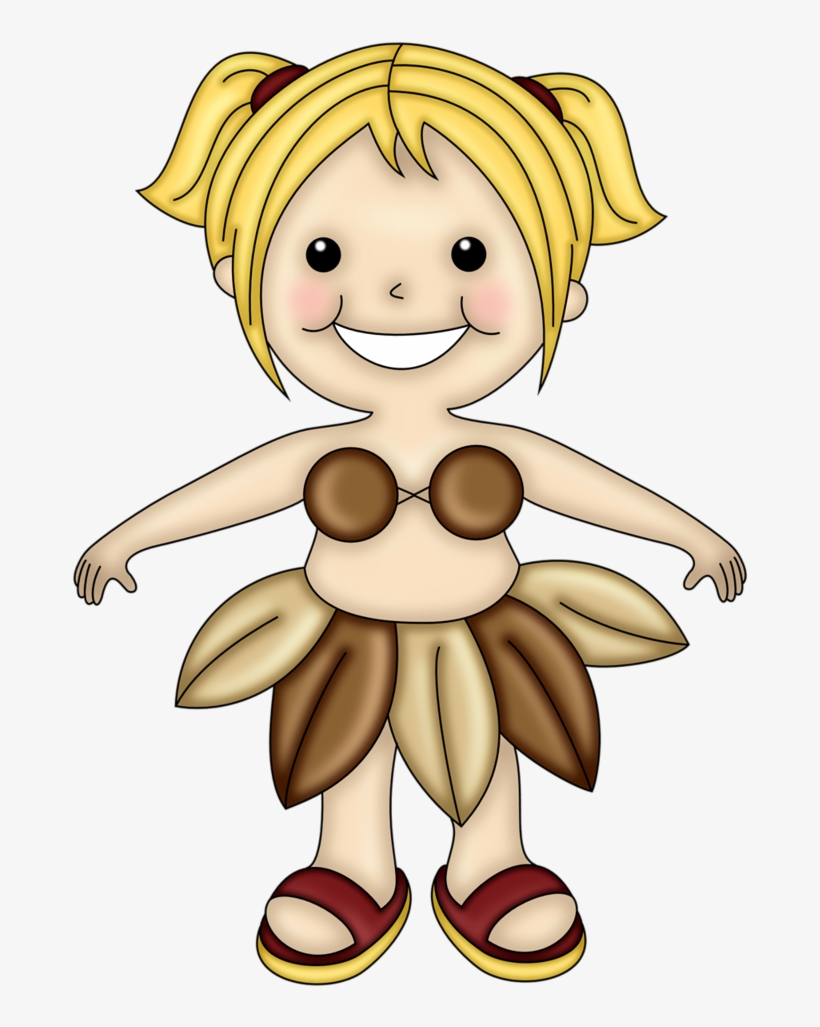 Hawaiian Aloha Tropical Hula Girl, Havaianas, Clipart, - Girl, transparent png download