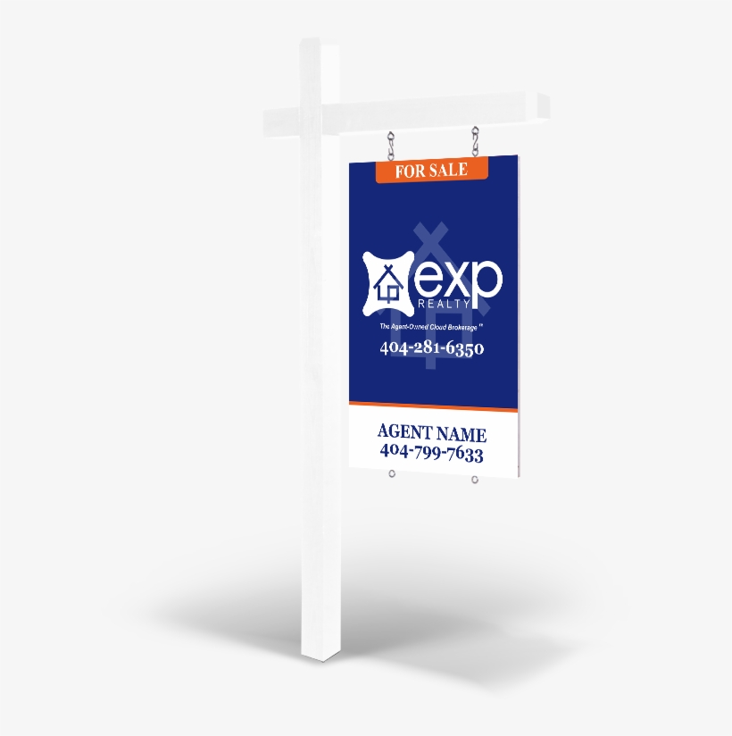 2' X 3' Wood Post With Hanging Panel - Sign, transparent png download