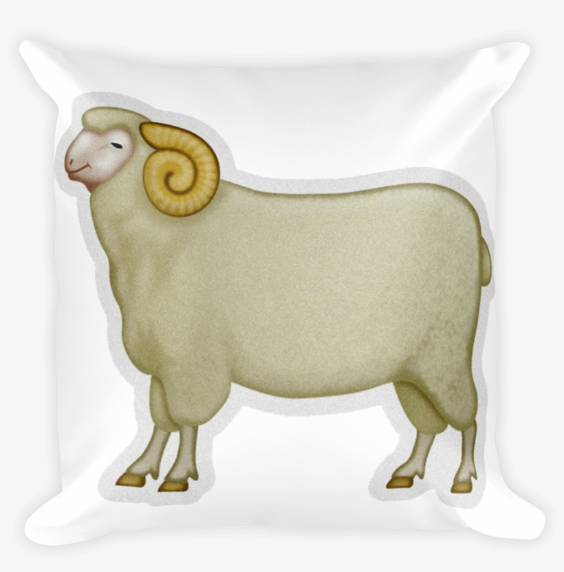 Emoji Pillow - Ram - Sheep, transparent png download