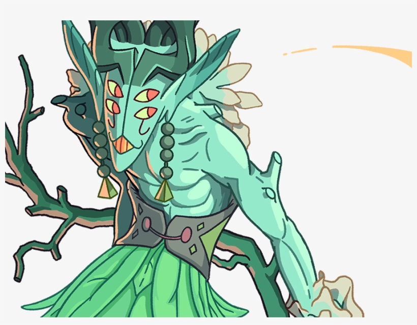 The Shape Of The Horns Where They Meet The Head Reminds - Verdant Prince D&d, transparent png download