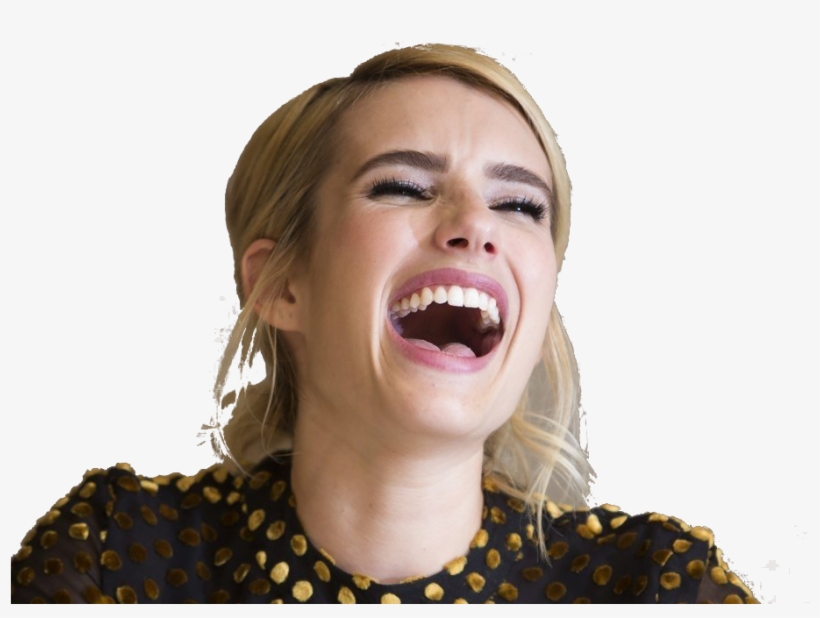 Sticker Other Emma Roberts Bitchface Laughing Evil - Tongue, transparent png download