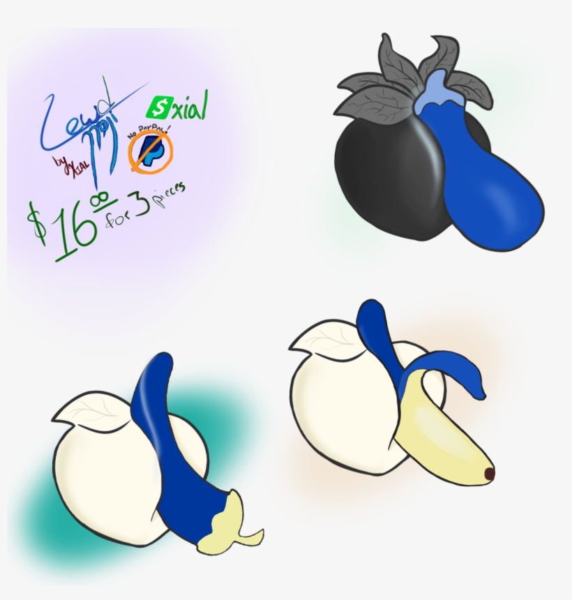 Three Lewd Emoji Pairings, Suitable For Telegram Stickers - Cartoon, transparent png download