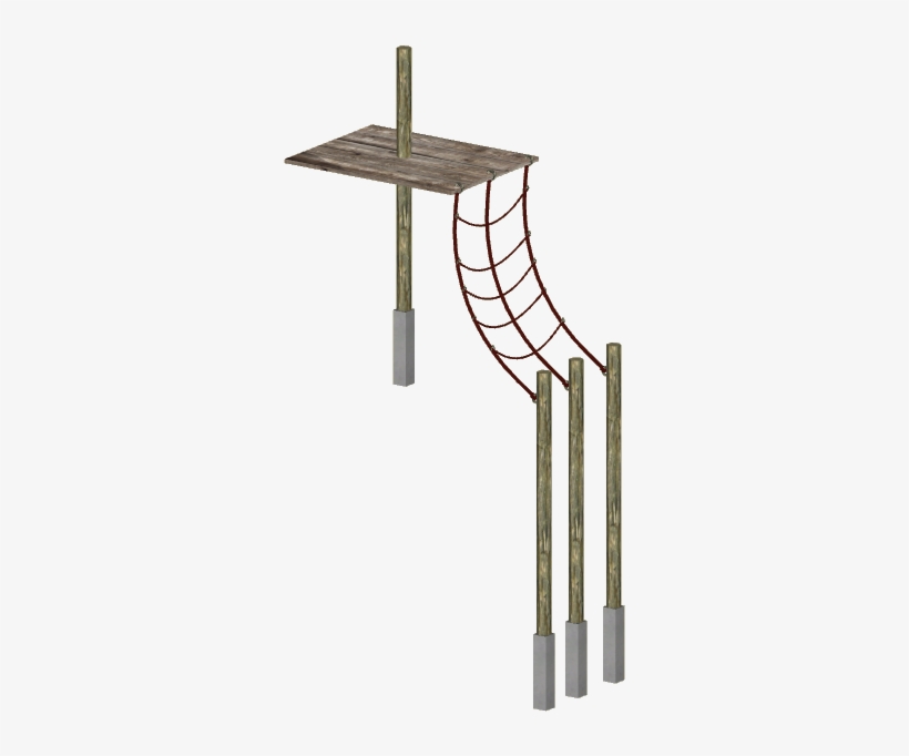 Primate Rope Platform - Stairs, transparent png download