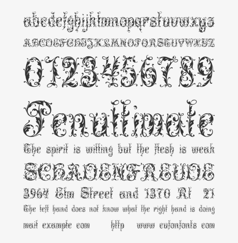 Leafy Glade Font Preview - Leafy Font, transparent png download