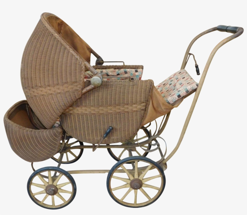 Very Cool Victorian Wicker - Baby Carriage, transparent png download