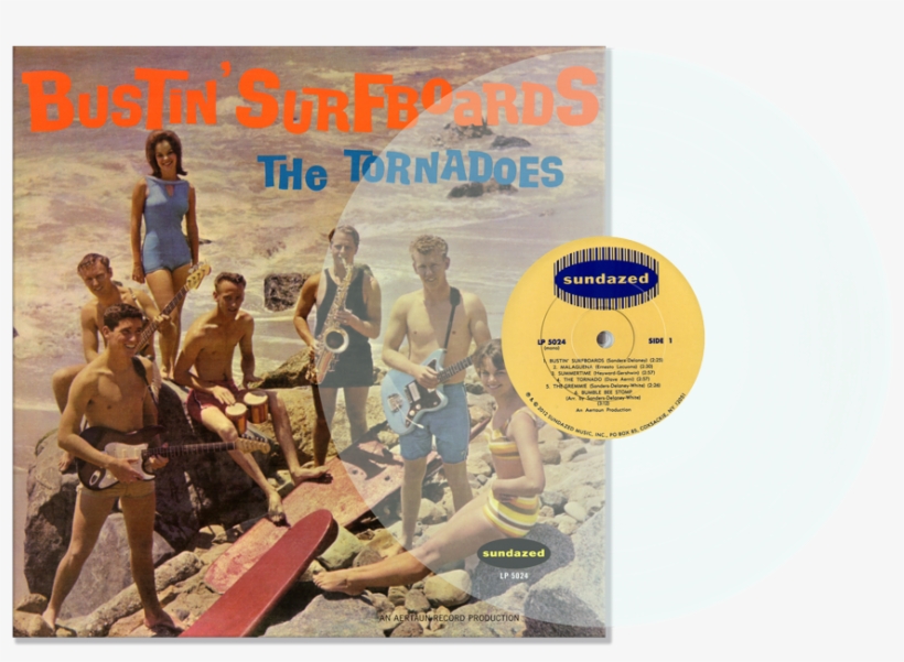 Colored Vinyl Lp - Tornadoes Bustin Surfboards, transparent png download
