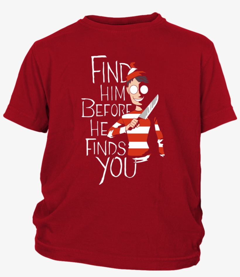 Comic Con Find Him Before He Finds You Wheres Waldo - Active Shirt, transparent png download