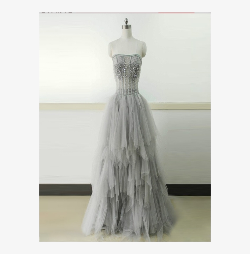 Grey Prom Dresses, Long Prom Dresses, Prom Dresses - Gown, transparent png download