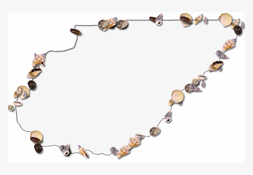 A Map Of Union With A Thin Black Outline, Inner Drop - Necklace, transparent png download