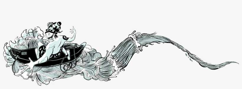 This Is Lebranchón Surfer God Of Pradomar- - Illustration, transparent png download