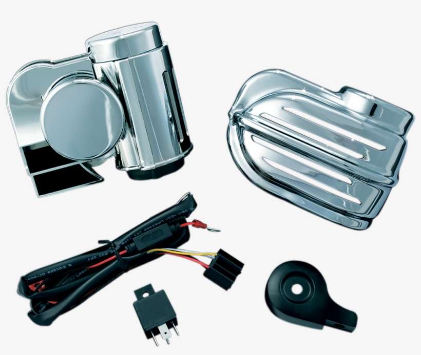 Kuryakyn Chrome Bad Boy Air Horn 86-16 Harley Dyna - Wolo Bad Boy Air Horns For Harley, transparent png download