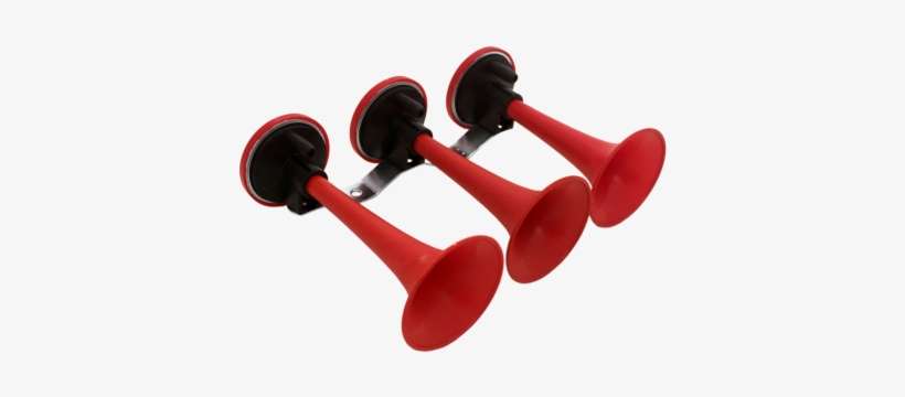 Triple Cornet Air Horn Red - Buzina A Ar, transparent png download