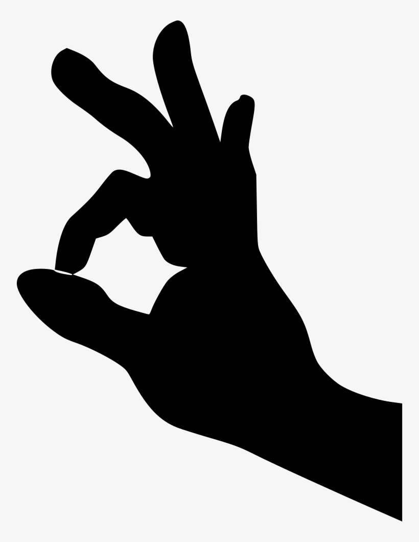 Ok Accept Fingers Comments - Ok Fingers Png, transparent png download