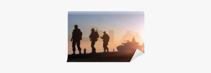 Silhouettes Of The Military In The Sunlight - Marathon Duvdevan Navigator Watch, Quartz With Date, transparent png download