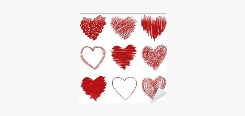 Hand Drawn Hearts Png, transparent png download