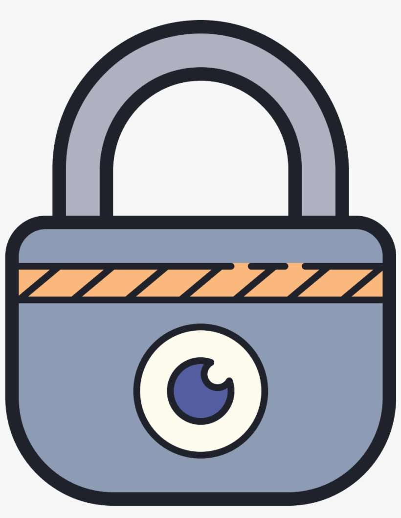 It's A Logo For Privacy Which Has A Padlock On It - Padlock, transparent png download