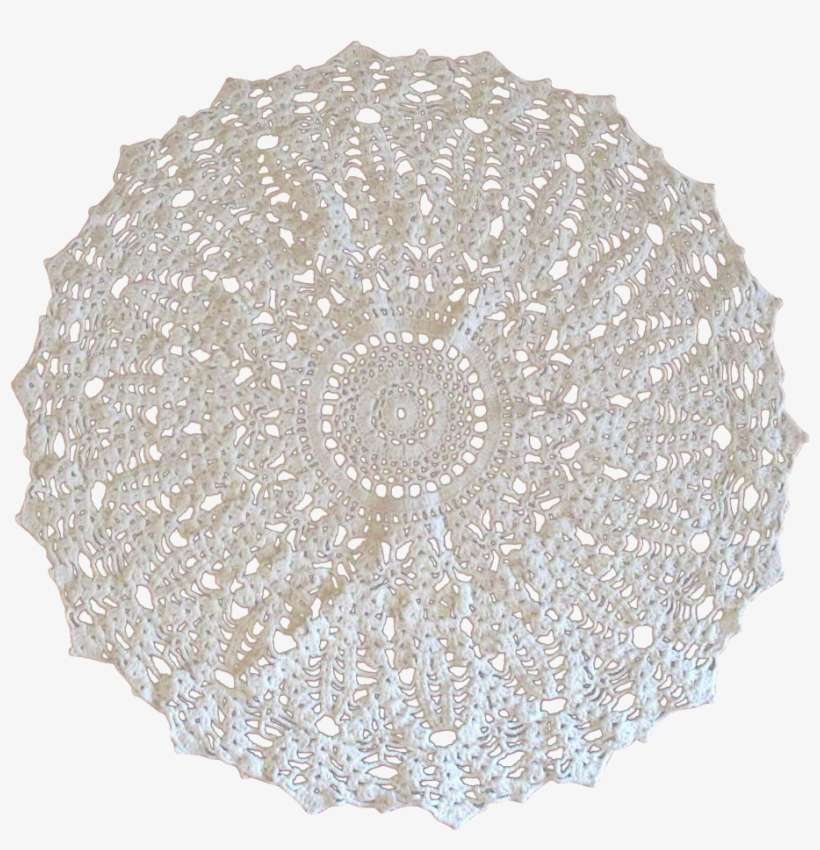 White Crochet Doily - Lacy Doily Transparent, transparent png download