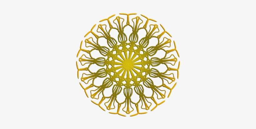 Golden Mandala, Golden Mandala, Mandala, Zetangle Png - Mandala Dourada Png, transparent png download