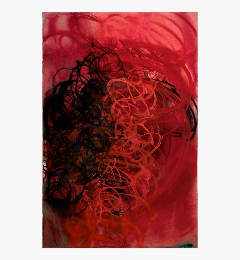 Tango Red, 2016, Watercolor On Paper, 23" X 15" - Modern Art, transparent png download