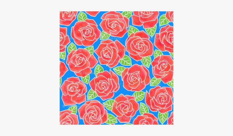 Dense Rose Watercolor Red - Garden Roses, transparent png download