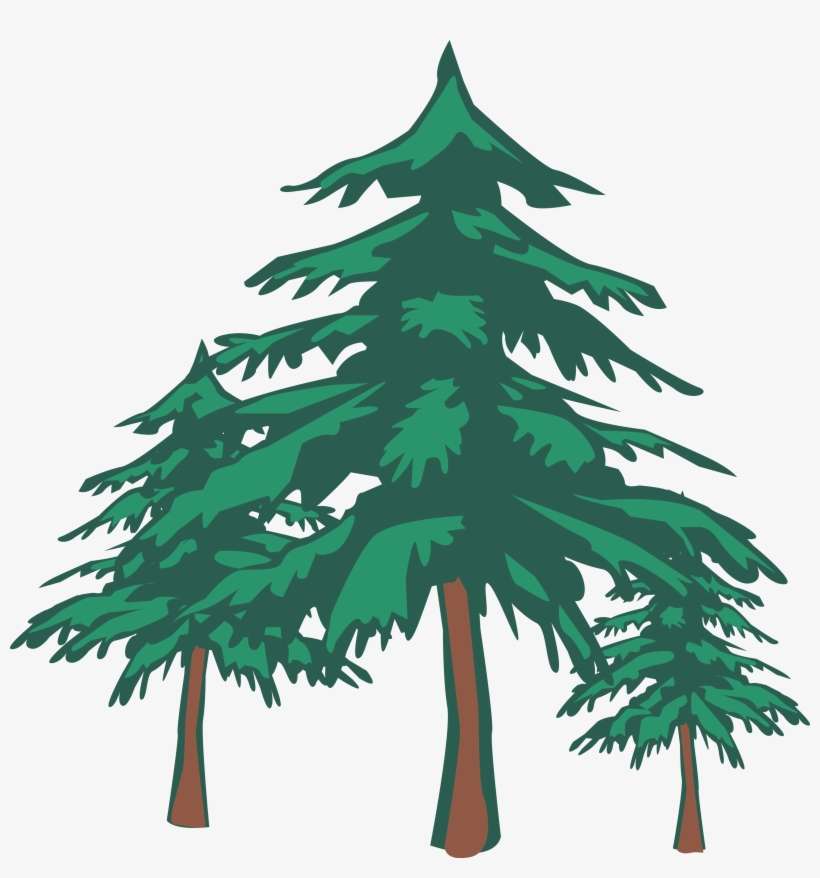 Modern Green Tree 28 Shower Curtain, transparent png download