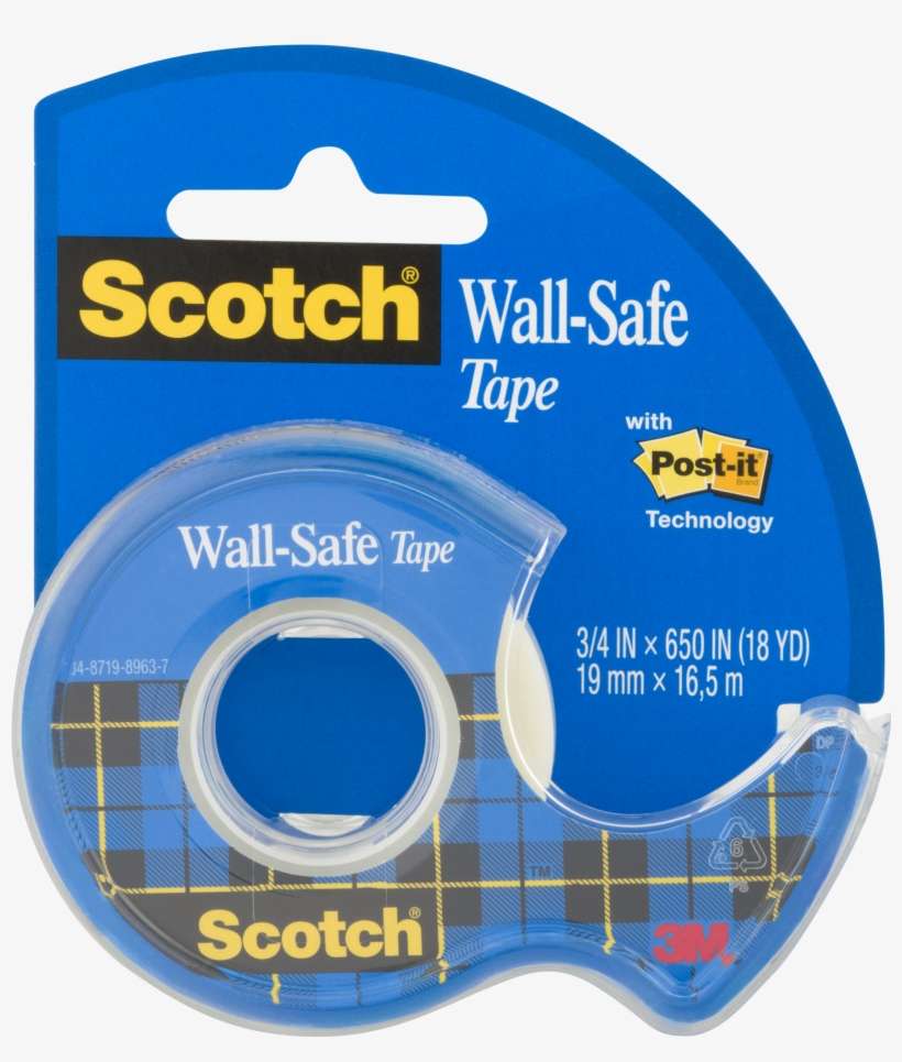 3m 25 Crystal Clear Tape 3/4" X 650", transparent png download