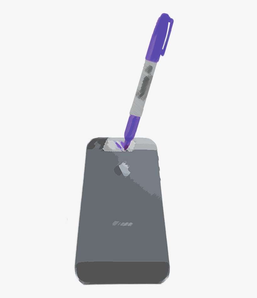 Apply Another Small Piece Of Tape On Top Of The Blue - Color, transparent png download