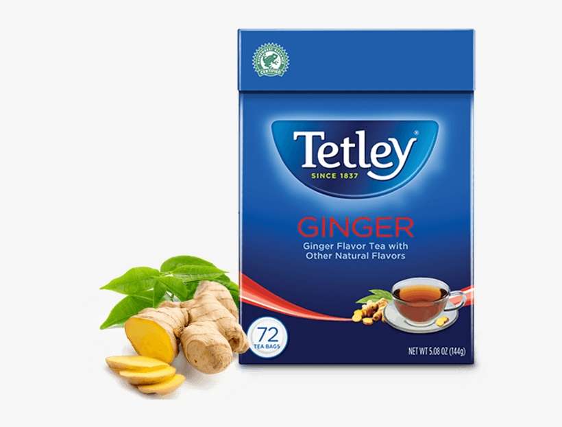 Black Tea Ginger - Tetley 160 Tea Bags, transparent png download