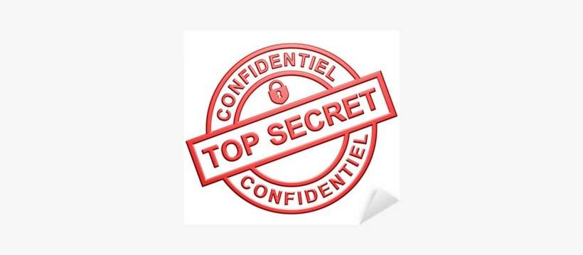 "top Secret" Sticker • Pixers® • We Live To Change - Lenoir Rhyne University, transparent png download