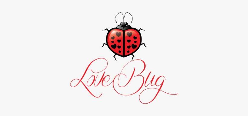 Cartoon Colored Ladybug With Heart Spots And Bonny - Ladybug With Heart Spots, transparent png download