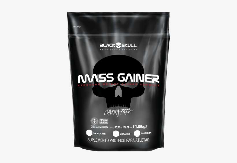 Mass Gainer 1,5kg - Mass Gainer 3kg Black Skull, transparent png download