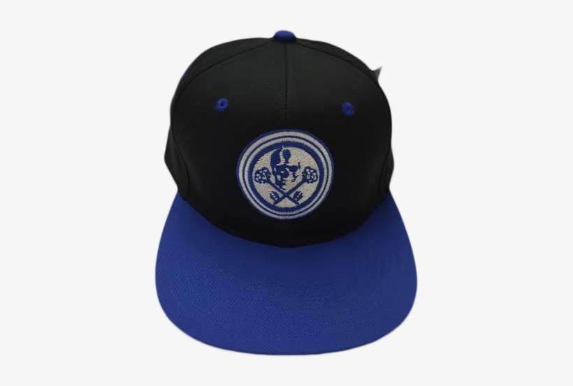 Glb Blue And Black Skull Snap Back - Baseball Cap, transparent png download