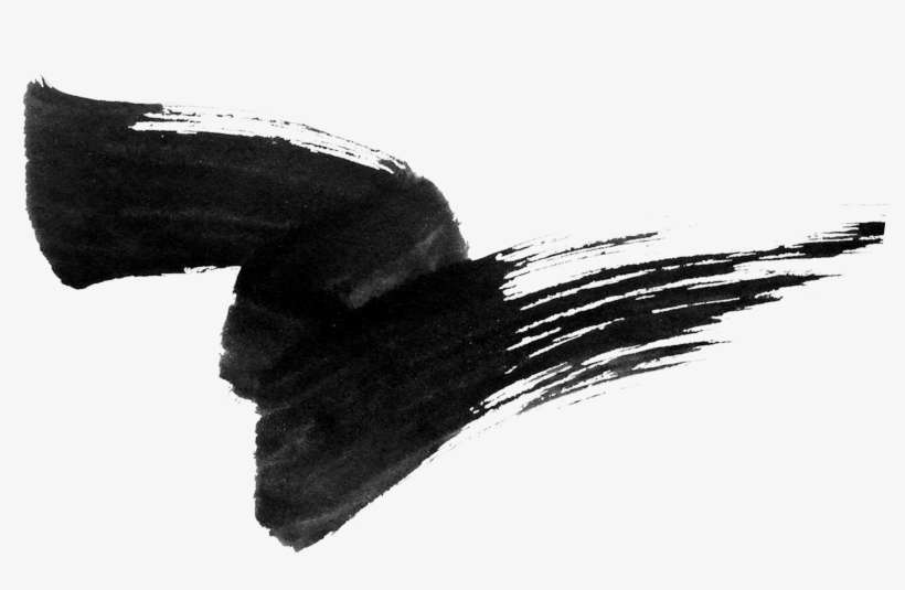 Ink Paintbrush Transprent Free - Long Brush Stroke Png Transparent, transparent png download