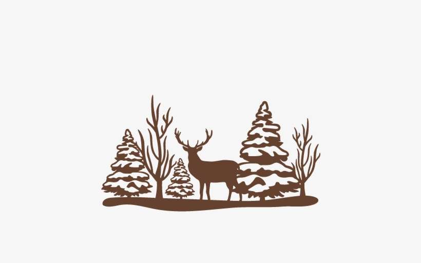 Download Reindeer Winter Scene Svg Scrapbook Cut File Cute Clipart ...