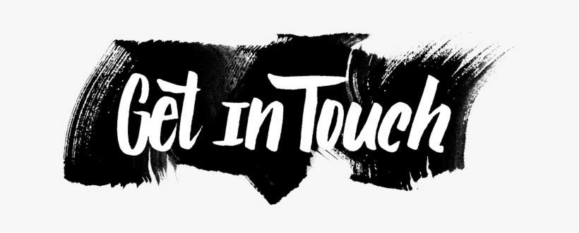 Get In Touch Brush Stroke Image - Brush Touch, transparent png download