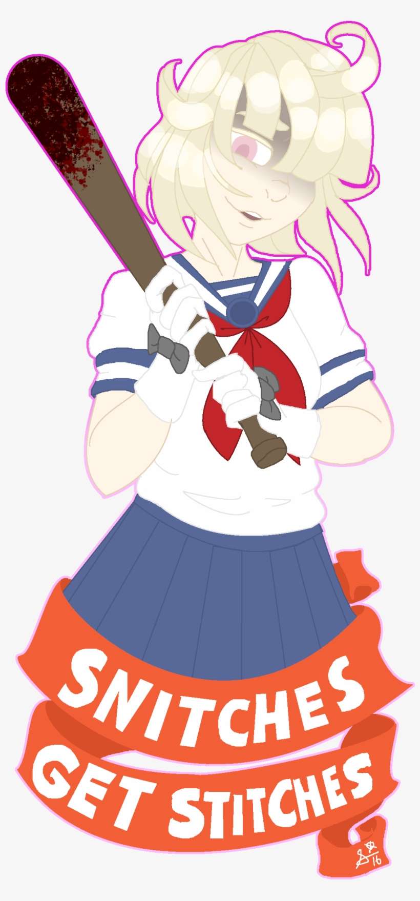 Snitches Get Stitches - Yandere Simulator, transparent png download