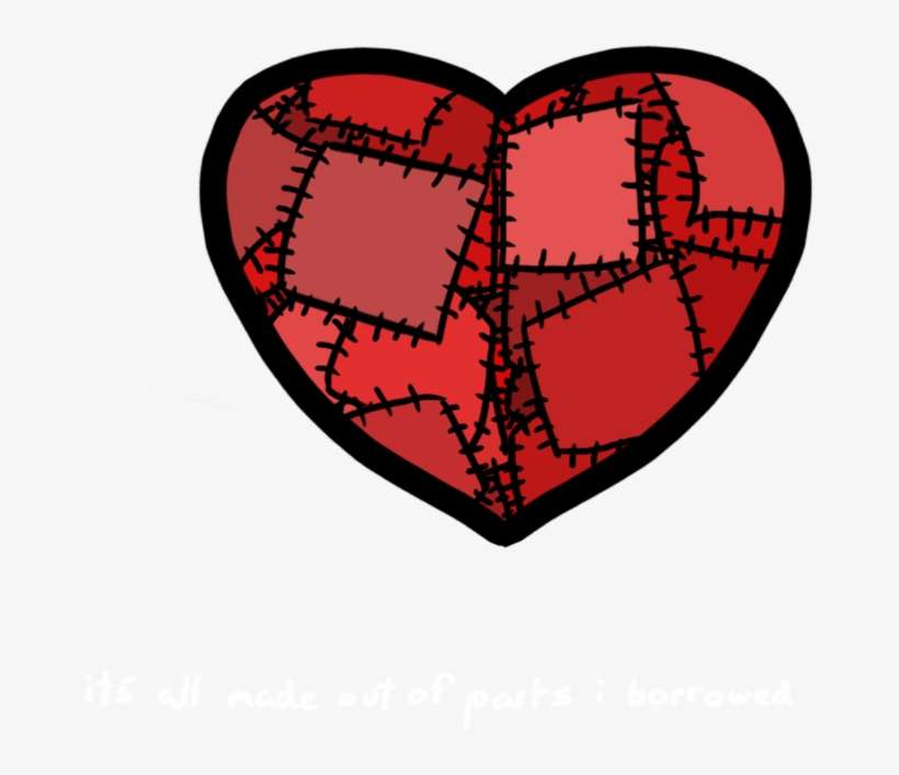 28 Collection Of Stitched Up Heart Drawing - Stitched Up Heart Art, transparent png download