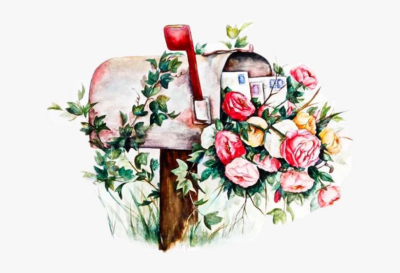 Mailbox Watercolor, transparent png download