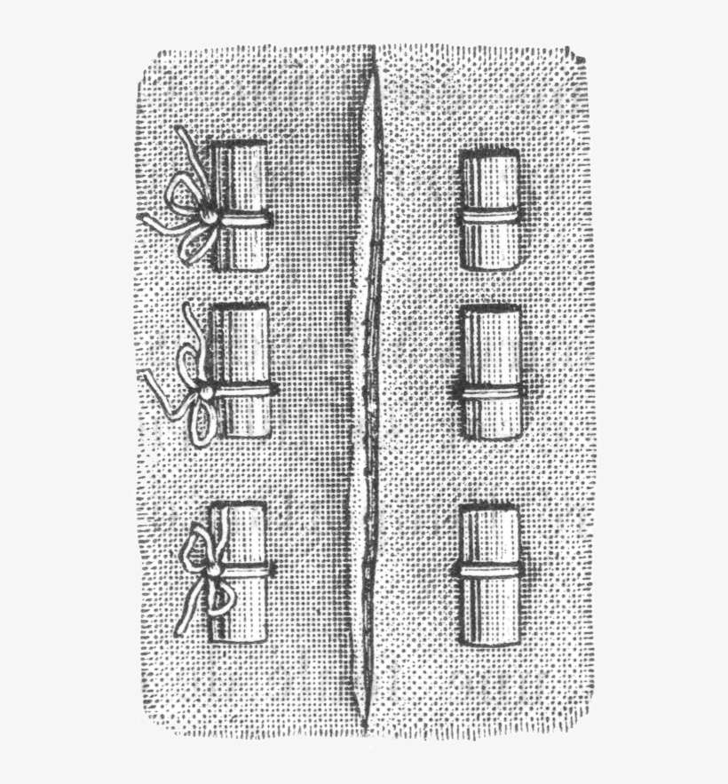Types Of Stitches Used In Sutures, From Dictionnaire - Sketch, transparent png download