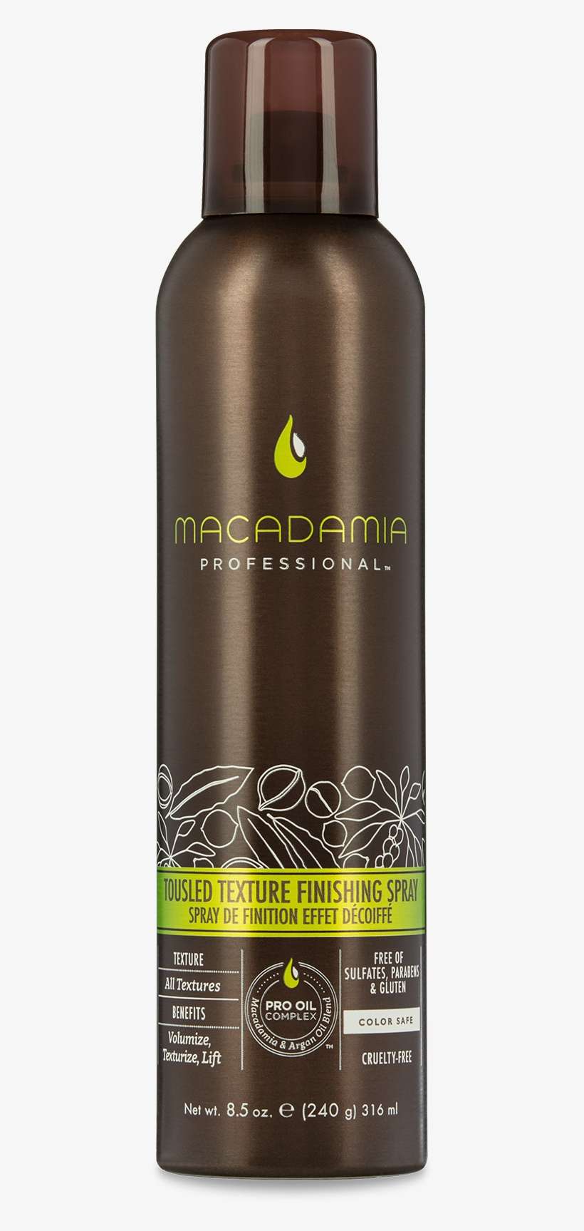 Macadamia Hair Tousled Texture Finishing Spray - 8.5, transparent png download