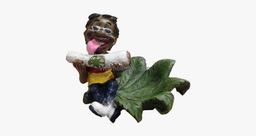 Jamaican Man Ashtrays Wholesale - Fujima Smoking Jamaican Man With Ashtray (lt71), transparent png download